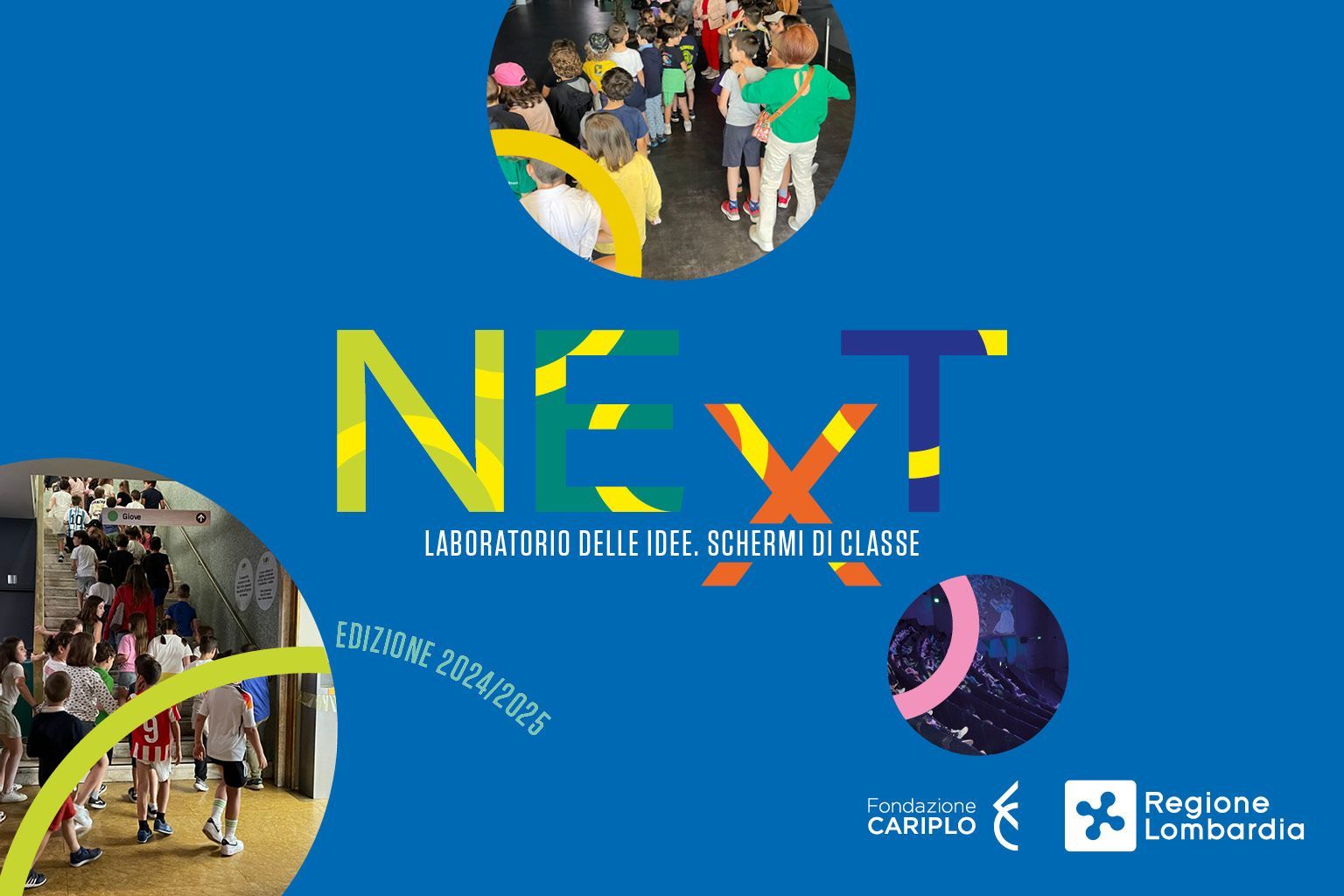 Locandina dell'edizione 2024 - 2025 di "Schermi in classe"
